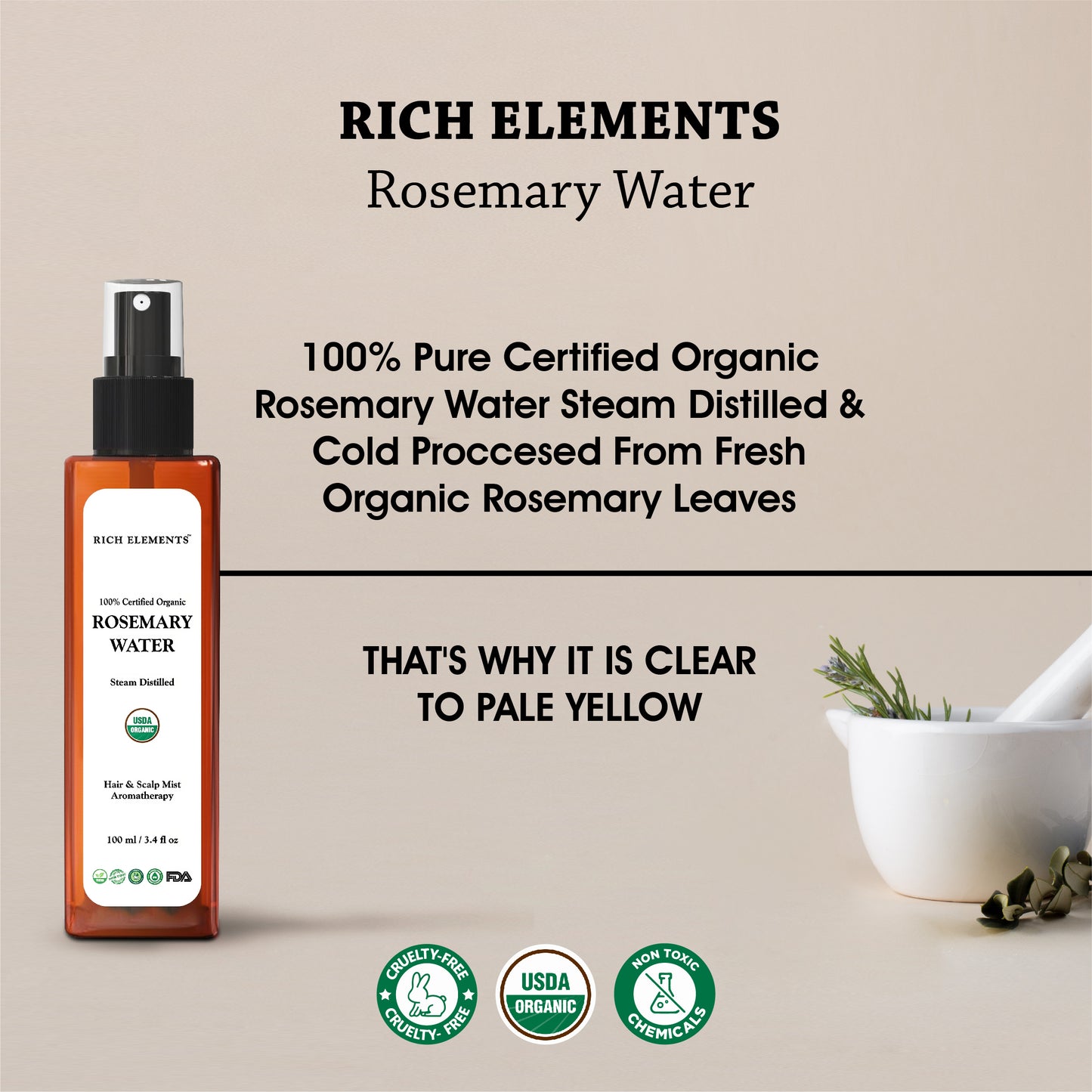 Rich Elements Rosemary Water