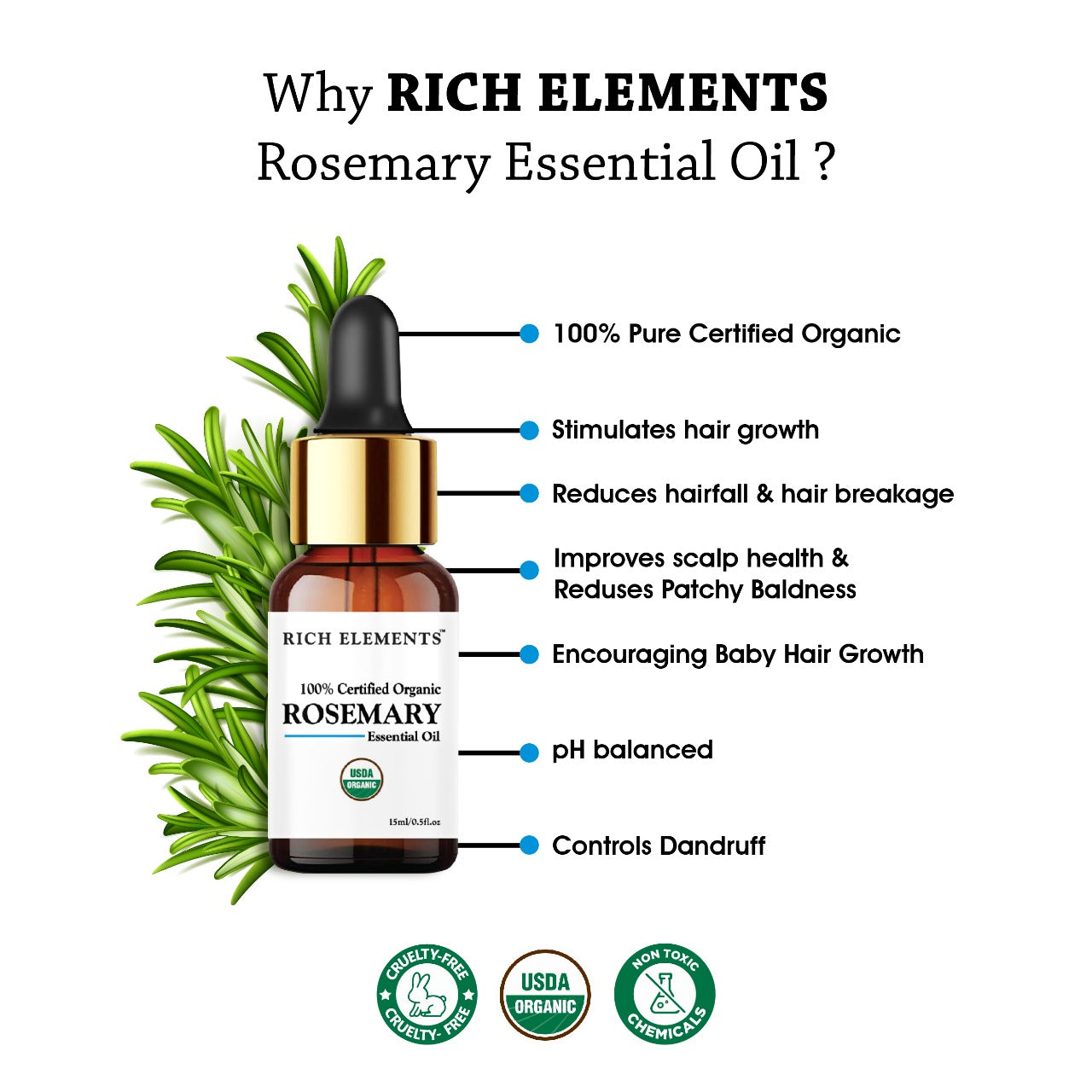 Rich Elements Rosemary Essential Oil